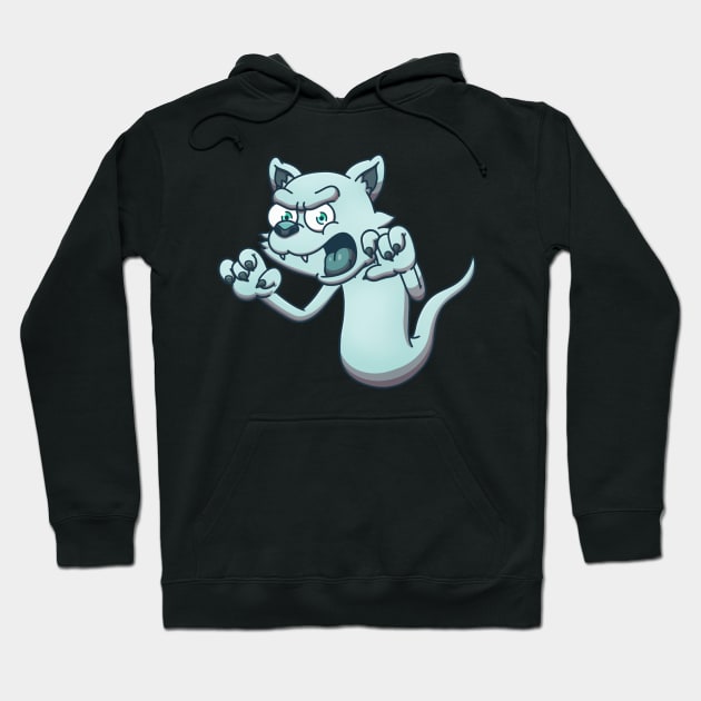 Cat Ghost Hoodie by TheMaskedTooner